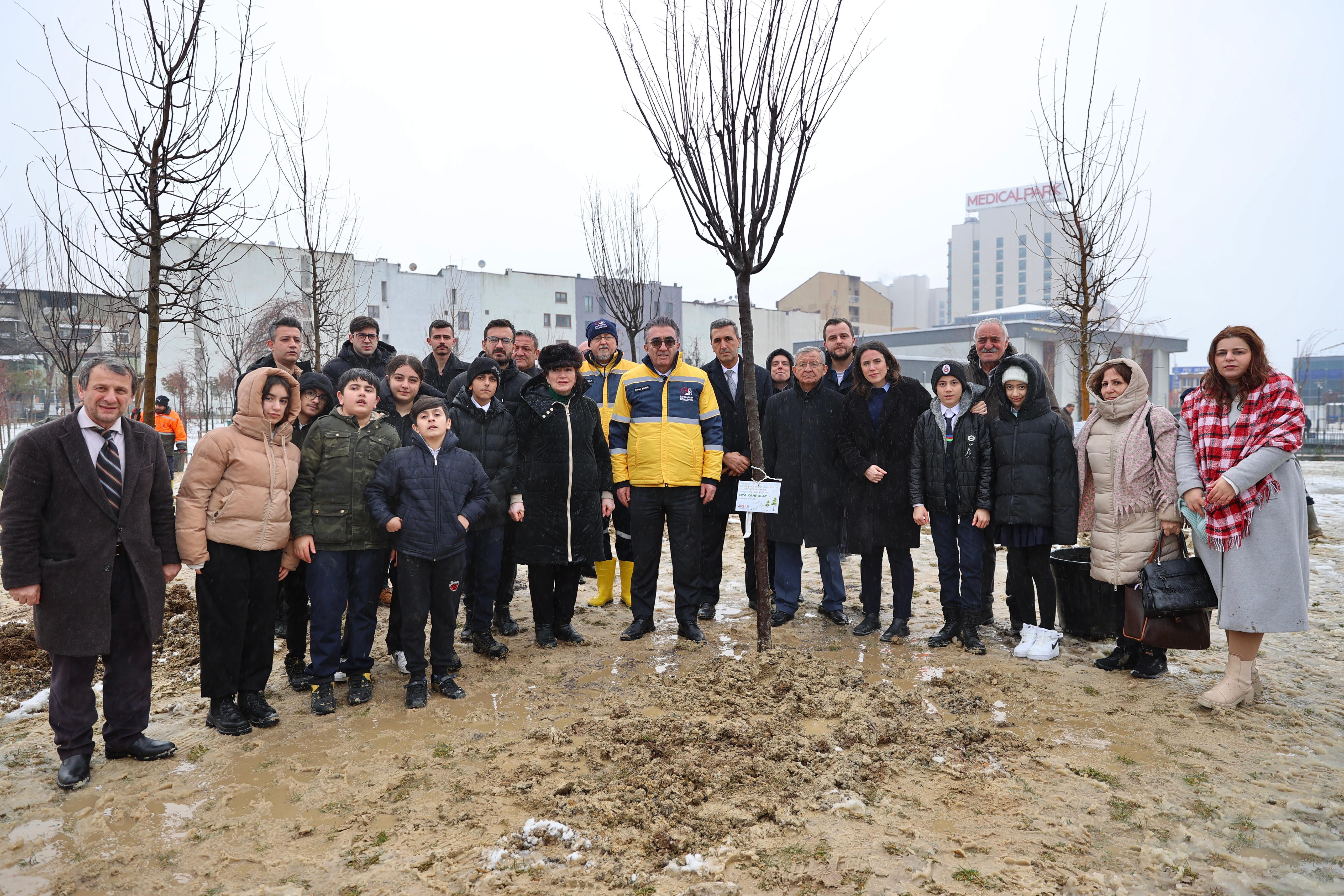 78 ‘CANIMIZIN’ ANISINA 78 FİDAN DİKTİK