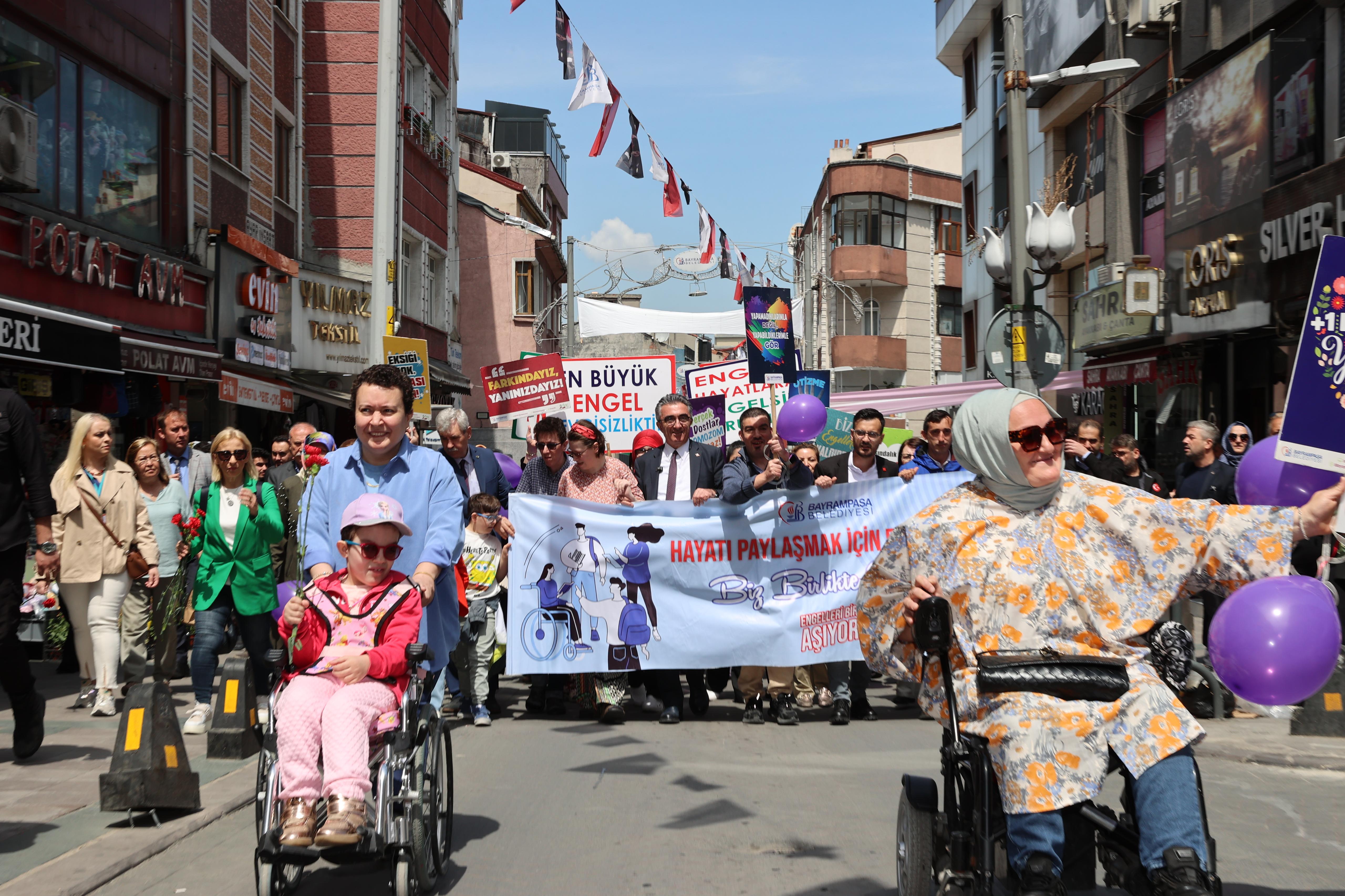 Engelli vatandaşlarımız için farkındalık yürüyüşü düzenledik